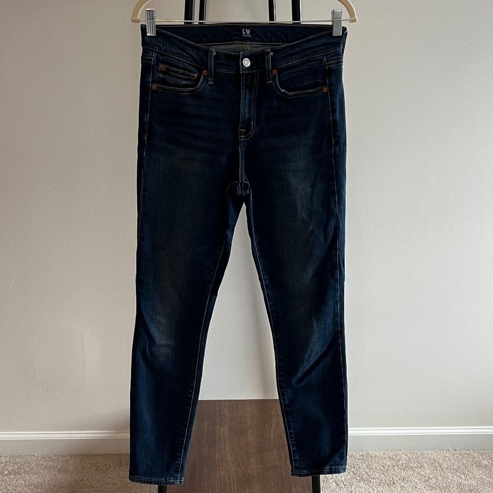 Gap True Skinny Jeans Medium Indigo Size 28 R